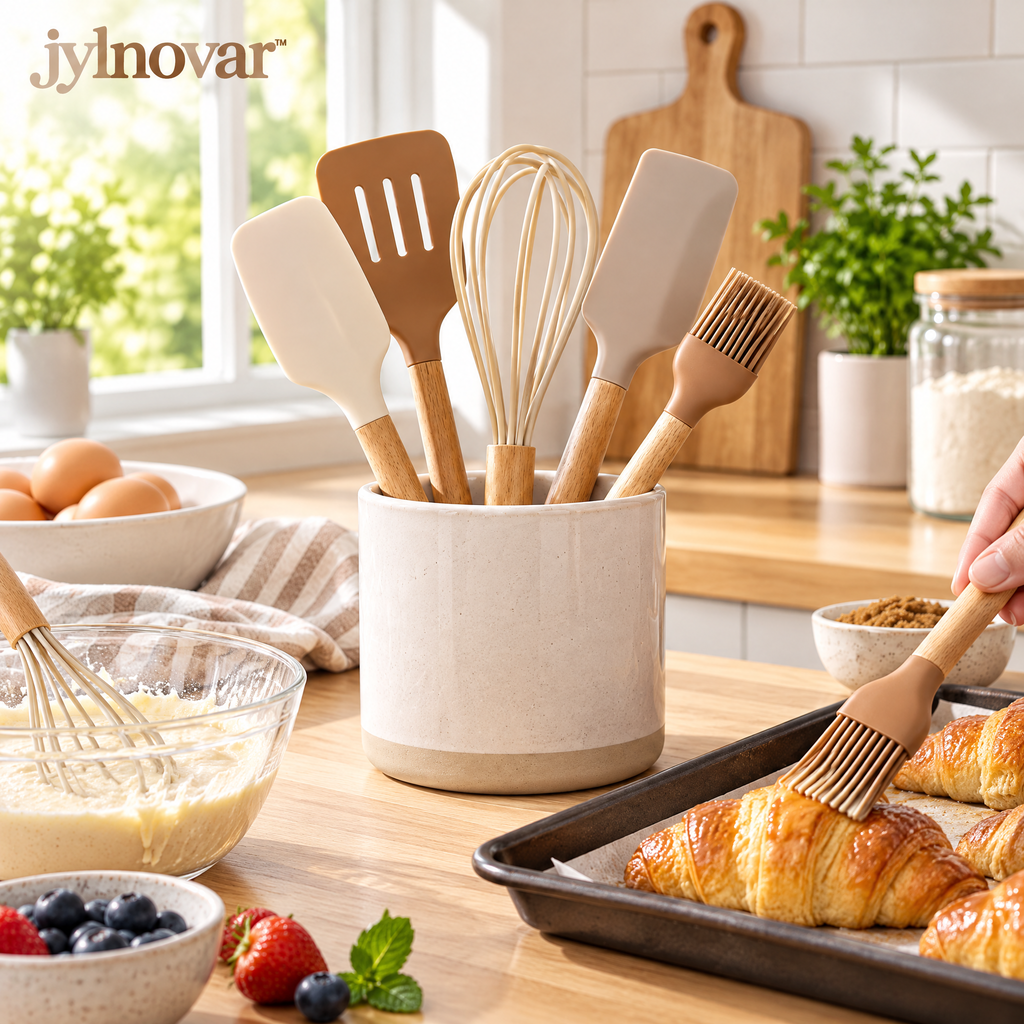jylnovar™ Bamboo Spoon Rest & Trivet Set