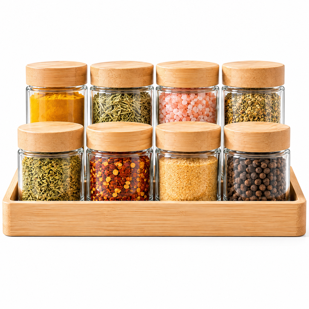 jylnovar™ Bamboo Cutting Board Prep Set