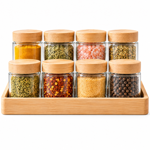 jylnovar™ Bamboo Cutting Board Prep Set
